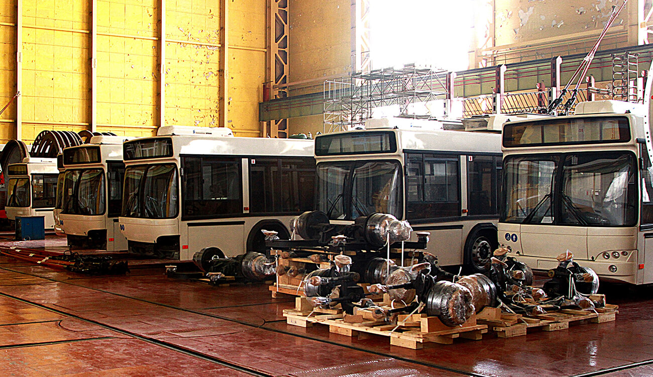 YUZHMASH started the SKD assembly of trolleybuses