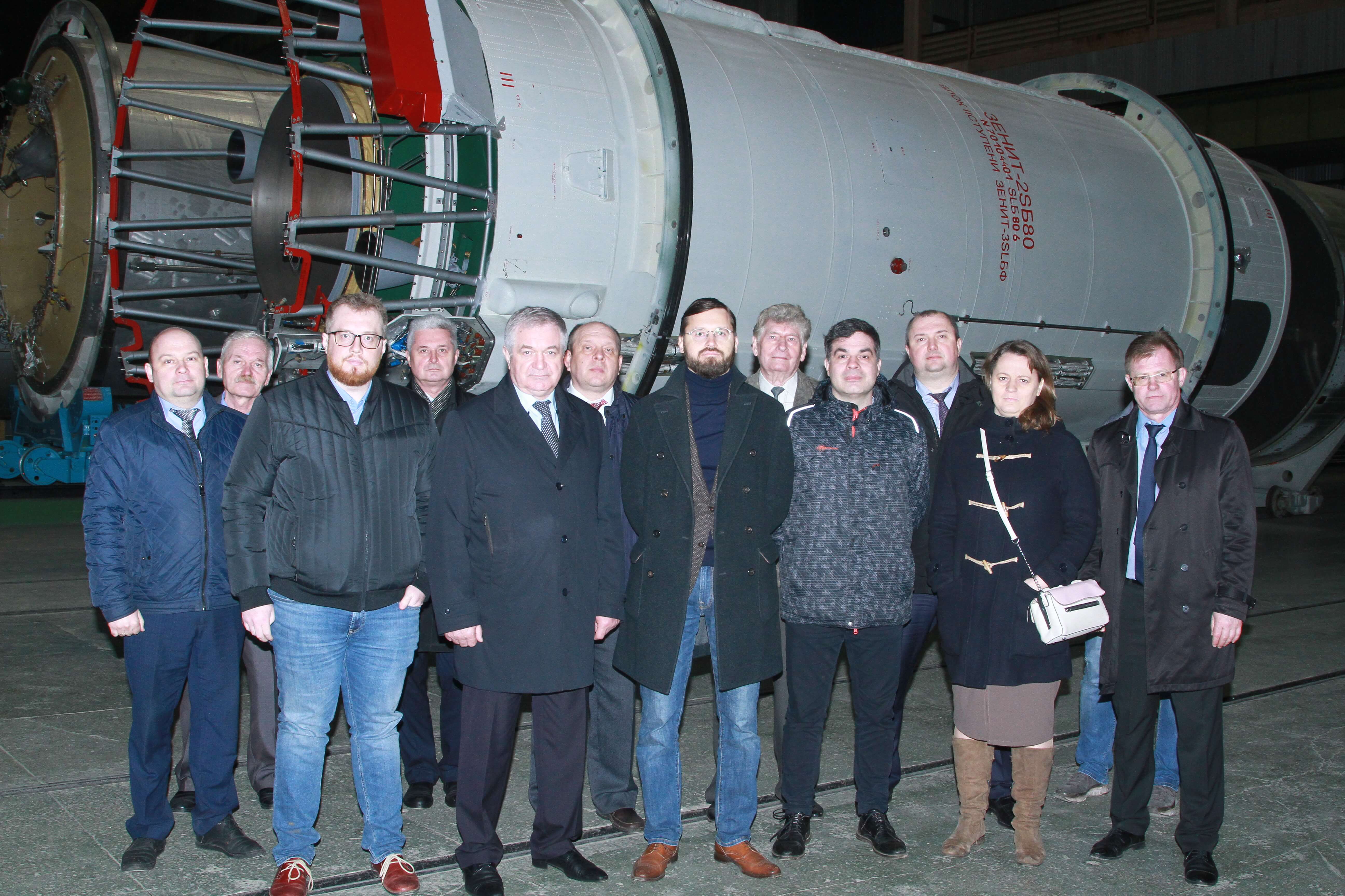 Visit of the Chairman of the State Space Agency of Ukraine on YUZHMASH